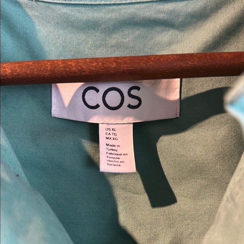 COS Green Lightweight Shirt Jacket - Picture 2 of 6